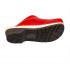 Zdravotné topánky FPU10 Červené / Čierna guma